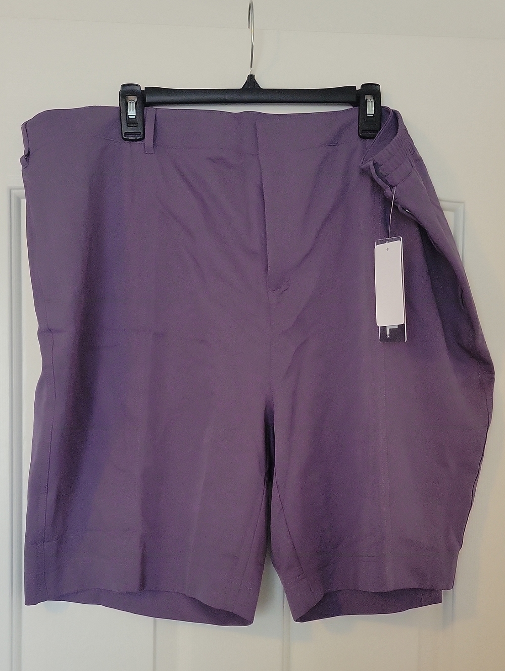 High-Rise Purple Women's Performance Shorts